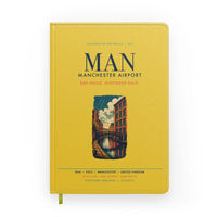 Thumbnail for Manchester Airport (MAN) design on yellow notebook