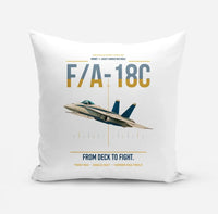 Thumbnail for F-A-18C Hornet design on white pillow