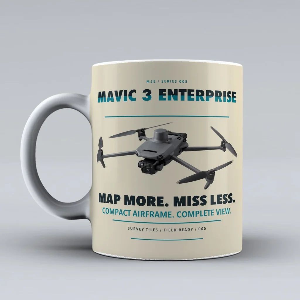 Mavic 3 Enterprise Mug design on beige dji