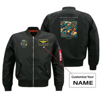 Thumbnail for VINTAGE G4264 - The Spark Plug Sermon - Bomber Jacket design on black+name