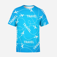 Thumbnail for Travel & Planes 3D T-Shirt - view 2