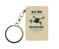 Thumbnail for DJI FPV Key Chain design on beige key chain