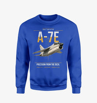 Thumbnail for A-7E Corsair II design on blue sweatshirt