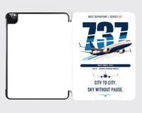 Thumbnail for Boeing 737 MAX 8 design on white ipad tablet case