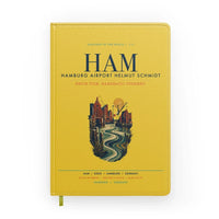 Thumbnail for Hamburg Airport Helmut Schmidt (HAM) design on yellow notebook