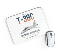 Thumbnail for T-38C Talon design on white rectangle mouse pad