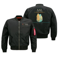 Thumbnail for Aalborg Airport (AAL) design on black bomber jacket
