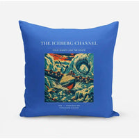 Thumbnail for VINTAGE G4276 - The Iceberg Channel - Designed Pillows design on blue