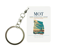 Thumbnail for Minot International Airport (MOT) design on white key chain