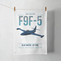 Thumbnail for F9F-5 Panther design on white towel