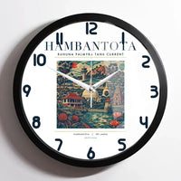 Thumbnail for HAMBANTOTA - Poster - Wall Clock Framed - White