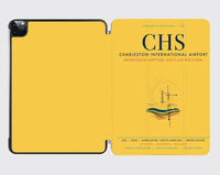 Thumbnail for Charleston International Airport (CHS) design on yellow ipad tablet case