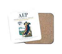Thumbnail for Aeroparque Jorge Newbery (AEP) design on white 1 piece coaster
