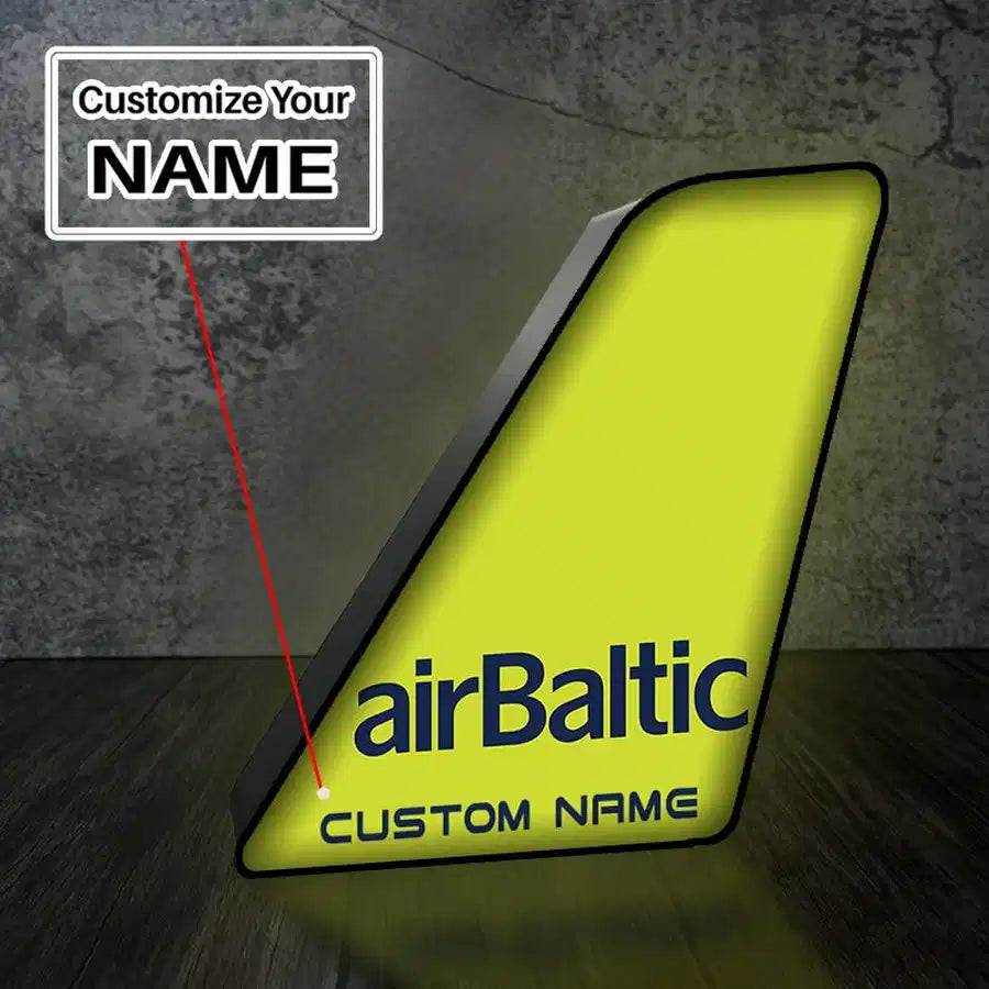Customisable Airbaltic Airlines 3D Lamp - view 2