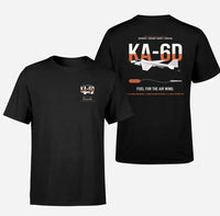 Thumbnail for KA-6D Intruder design on black double-side t-shirt, double-side print