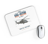 Thumbnail for Sikorsky HH-60W Jolly Green II design on white rectangle mouse pad