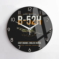 Thumbnail for B-52H Stratofortress design on black no frame wall clock