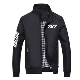 Boeing 787 Flat Text Stylish Jackets