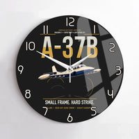 Thumbnail for A-37B Dragonfly design on black no frame wall clock