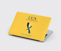 Thumbnail for Cologne Bonn Airport (CGN) design on yellow MacBook case
