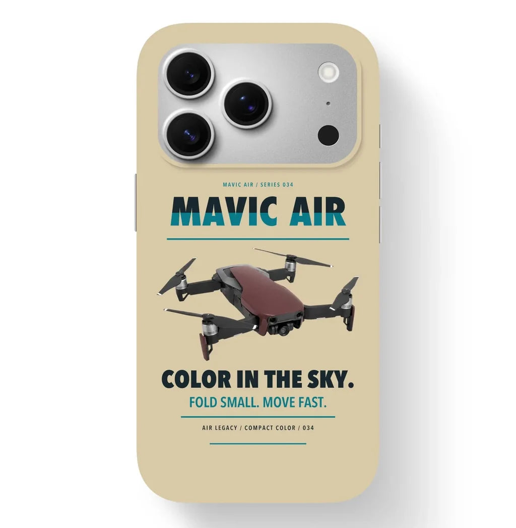 DJI Mavic Air Case design on beige iphone case