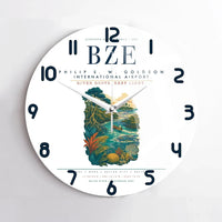 Thumbnail for Philip S. W. Goldson International Airport (BZE) design on white no frame wall clock