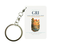 Thumbnail for Central Nebraska Regional Airport (GRI) design on white key chain