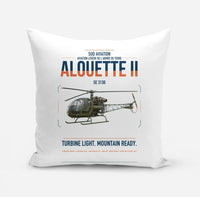 Thumbnail for Sud Aviation SE 3130 Alouette II design on white pillow
