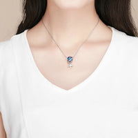 Thumbnail for Global Aircraft Shaped Necklace - view 2