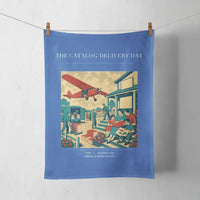 Thumbnail for VINTAGE G4412 - The Catalog Delivery Day - Designed Towels design on blue