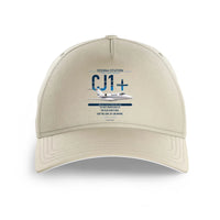Thumbnail for Cessna Citation CJ1+ design on beige printed hat