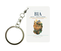 Thumbnail for Bastia – Poretta Airport (BIA) design on white key chain