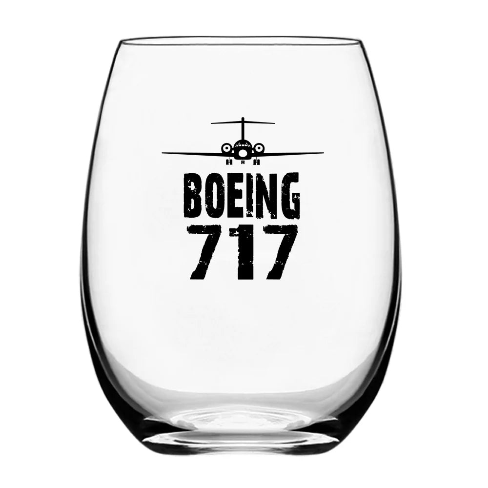 Customisable Boeing 717 Drinking Glass - view 2