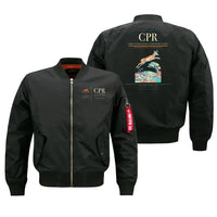 Thumbnail for Casper–Natrona County International Airport (CPR) design on black bomber jacket