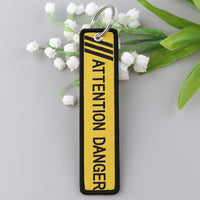 Thumbnail for ATTENTION DANGER Key Chain - view 2