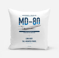 Thumbnail for McDonnell Douglas MD-80 design on white pillow