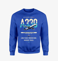 Thumbnail for Airbus A330-900neo design on blue sweatshirt