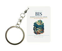 Thumbnail for Bismarck Municipal Airport (BIS) design on white key chain