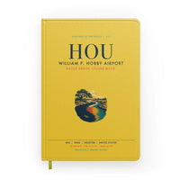 Thumbnail for William P. Hobby Airport (HOU) design on yellow notebook