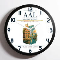 Thumbnail for Aalborg Airport AAL Wall-Clock Framed - White
