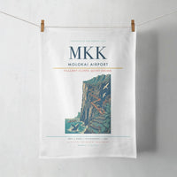 Thumbnail for Molokai Airport (MKK) design on white towel