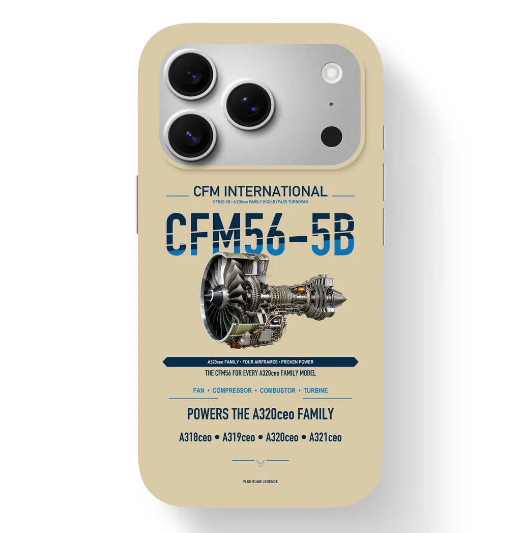 CFM56-5B Case design on beige iphone case