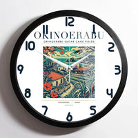 Thumbnail for OKINOERABU - Poster - Wall Clock Framed - White