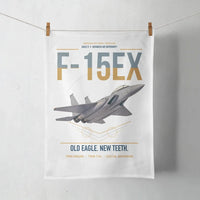 Thumbnail for F-15EX Eagle II design on white towel