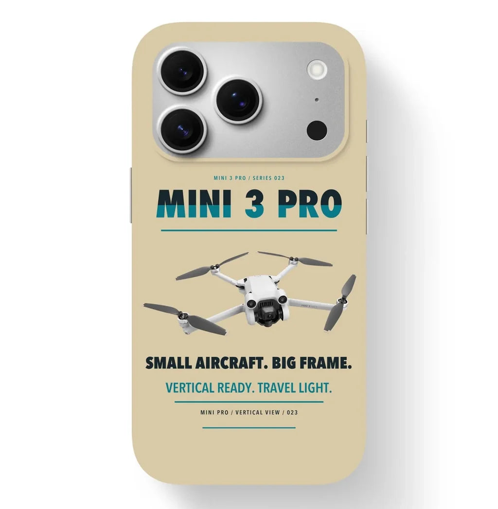 DJI Mini 3 Pro Case design on beige iphone case