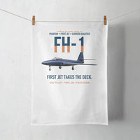 Thumbnail for FH-1 Phantom First Jet Takes the Deck design on white towel
