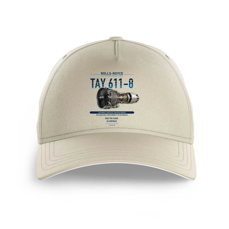 TAY 611-8 design on beige printed hat
