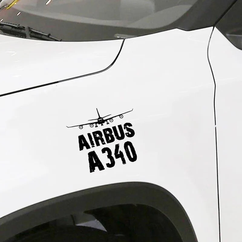 Airbus A340 Car Sticker - view 2