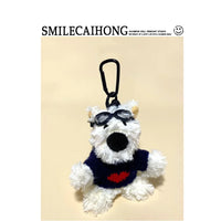 Thumbnail for Cute Pilot Dog Key Ring - view 4
