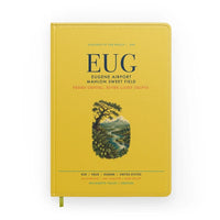Thumbnail for Eugene Airport Mahlon Sweet Field (EUG) design on yellow notebook